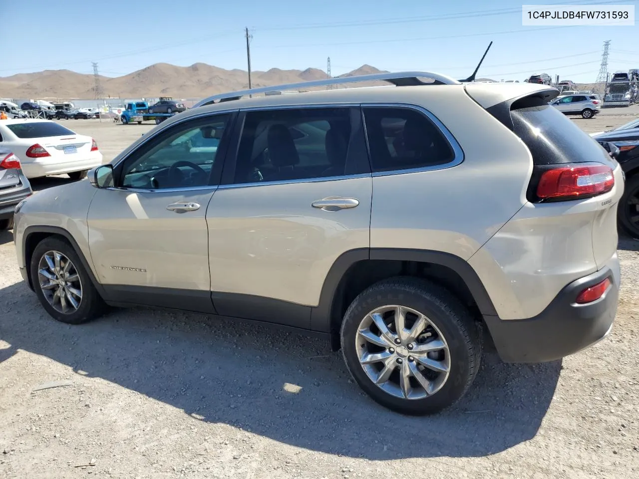 2015 Jeep Cherokee Limited VIN: 1C4PJLDB4FW731593 Lot: 69137434