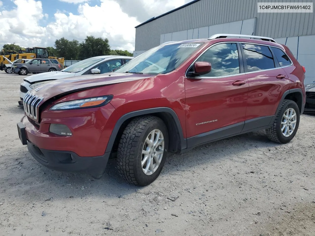 2015 Jeep Cherokee Latitude VIN: 1C4PJMCB1FW691402 Lot: 69180624