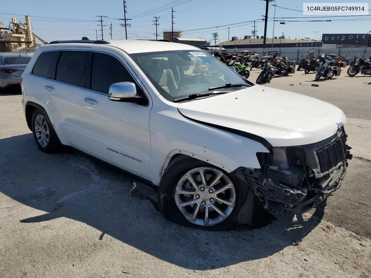 2015 Jeep Grand Cherokee Limited VIN: 1C4RJEBG5FC749914 Lot: 69249634