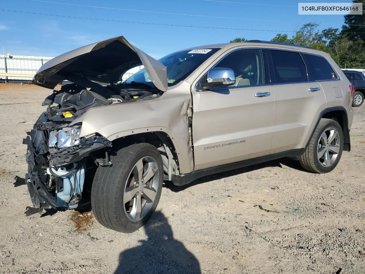 2015 Jeep Grand Cherokee Limited VIN: 1C4RJFBGXFC646168 Lot: 69622264