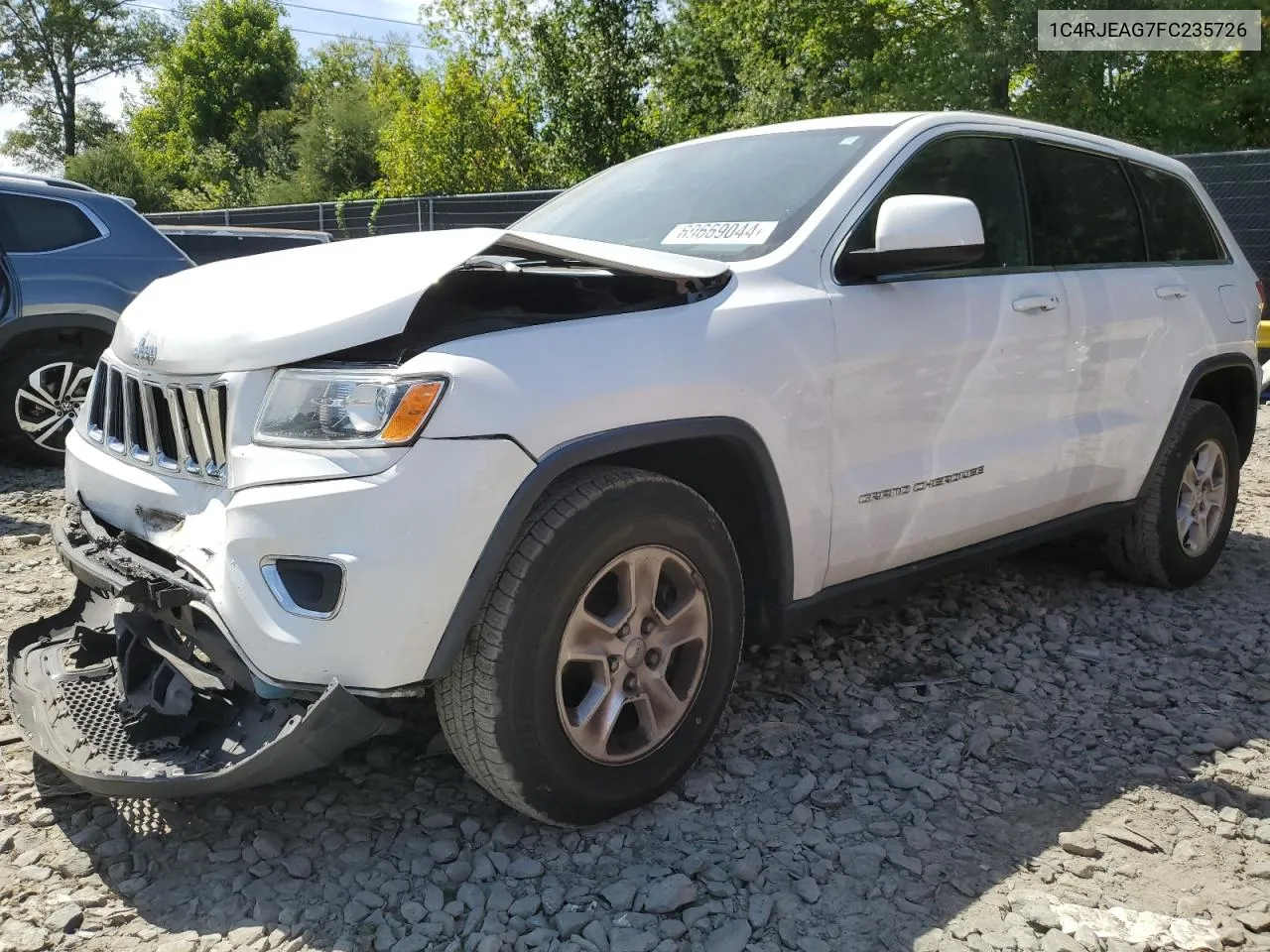 1C4RJEAG7FC235726 2015 Jeep Grand Cherokee Laredo