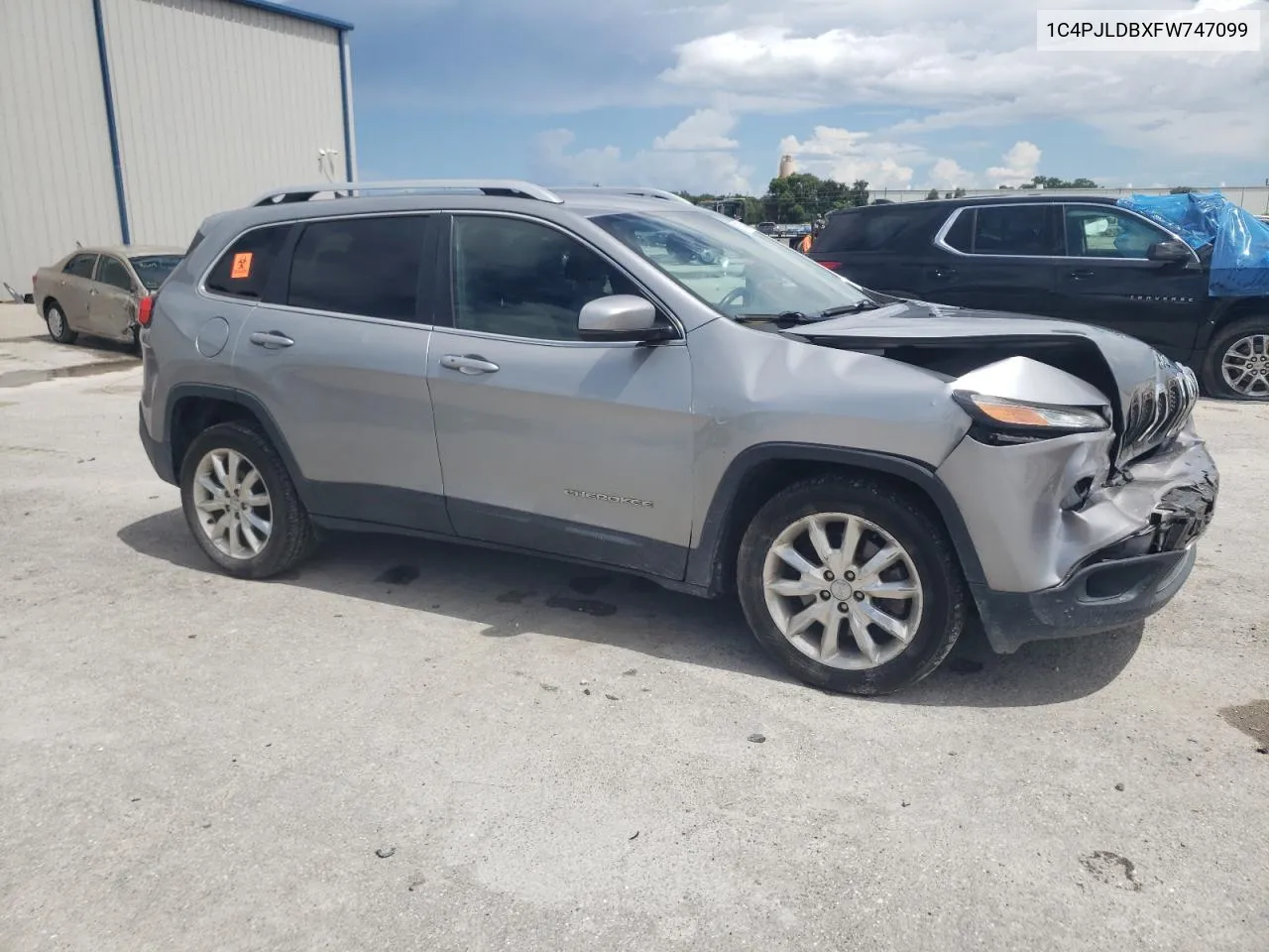 2015 Jeep Cherokee Limited VIN: 1C4PJLDBXFW747099 Lot: 69764084