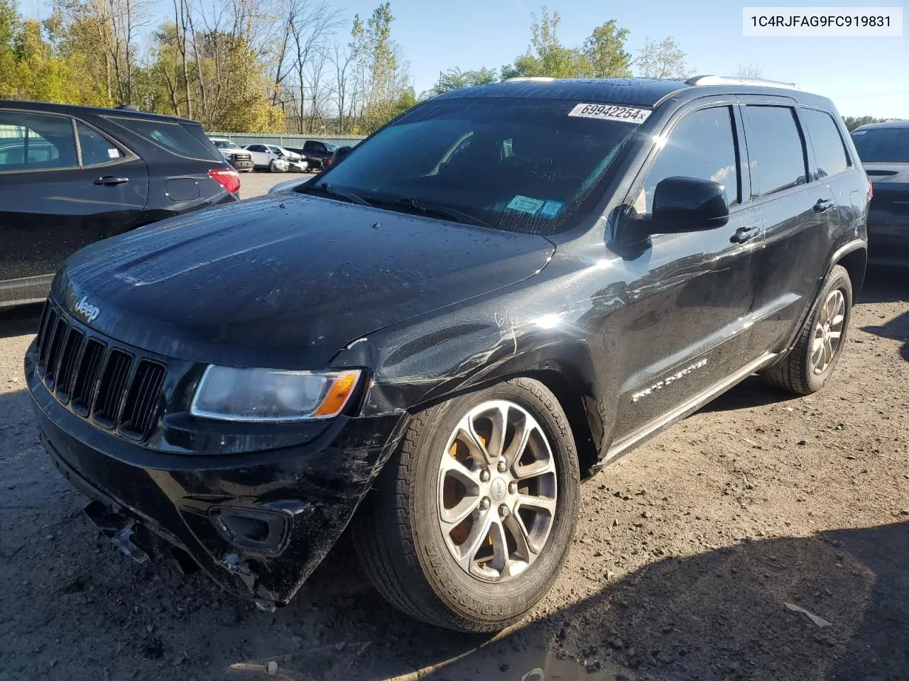 2015 Jeep Grand Cherokee Laredo VIN: 1C4RJFAG9FC919831 Lot: 69942254