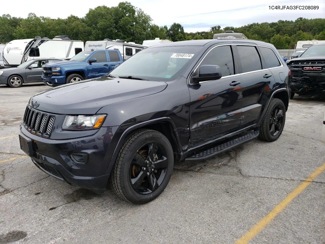 2015 Jeep Grand Cherokee Laredo VIN: 1C4RJFAG3FC208089 Lot: 70048174