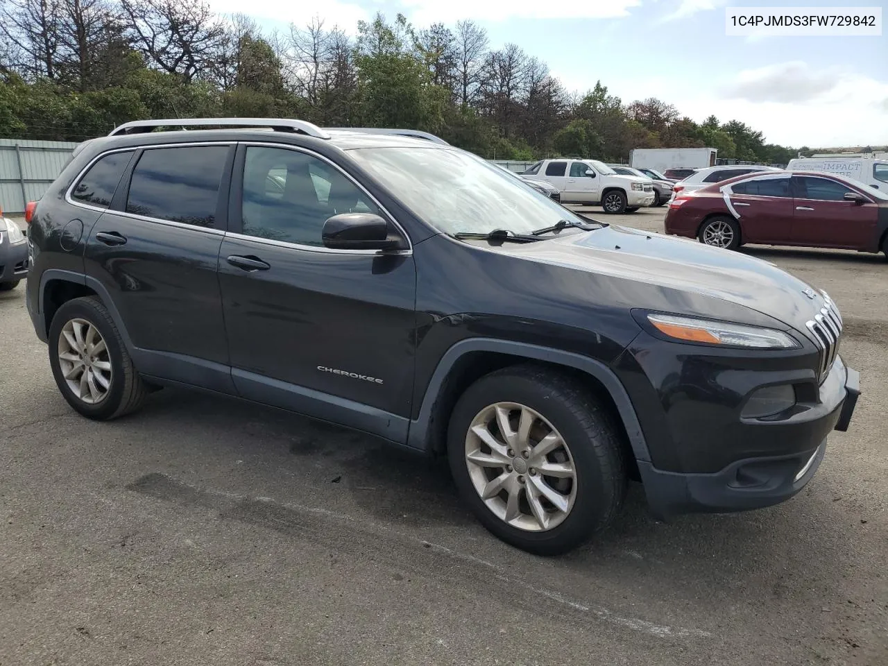 2015 Jeep Cherokee Limited VIN: 1C4PJMDS3FW729842 Lot: 70368384