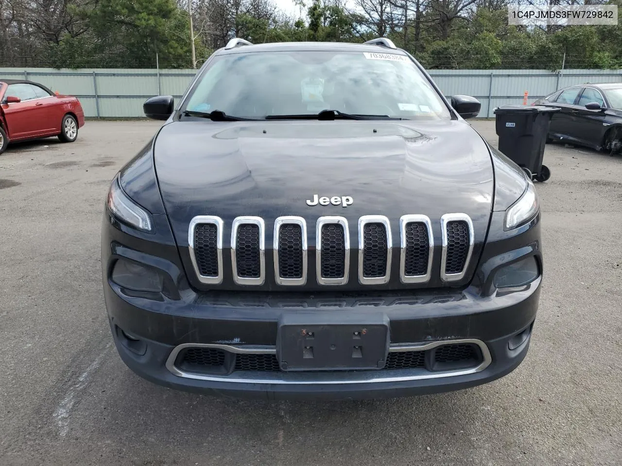 2015 Jeep Cherokee Limited VIN: 1C4PJMDS3FW729842 Lot: 70368384