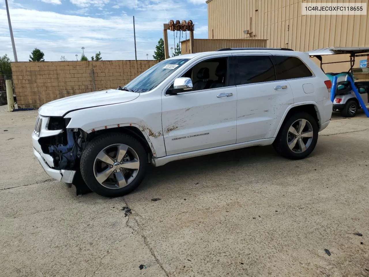 2015 Jeep Grand Cherokee Overland VIN: 1C4RJECGXFC118655 Lot: 70375264