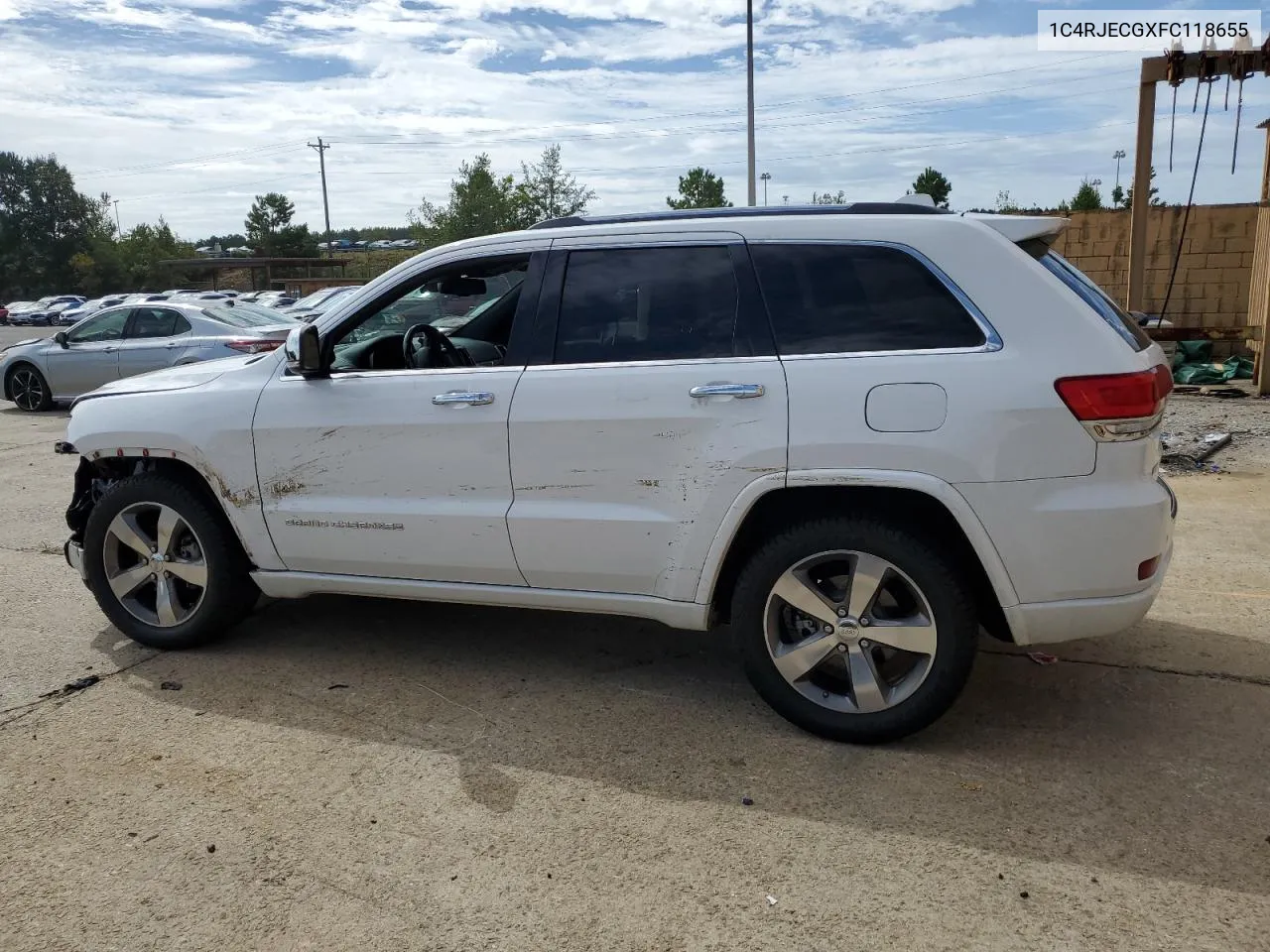 2015 Jeep Grand Cherokee Overland VIN: 1C4RJECGXFC118655 Lot: 70375264