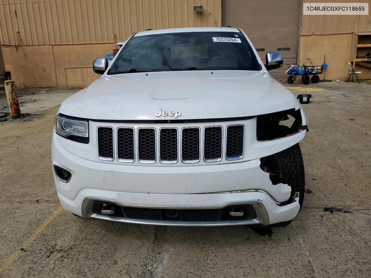 2015 Jeep Grand Cherokee Overland VIN: 1C4RJECGXFC118655 Lot: 70375264