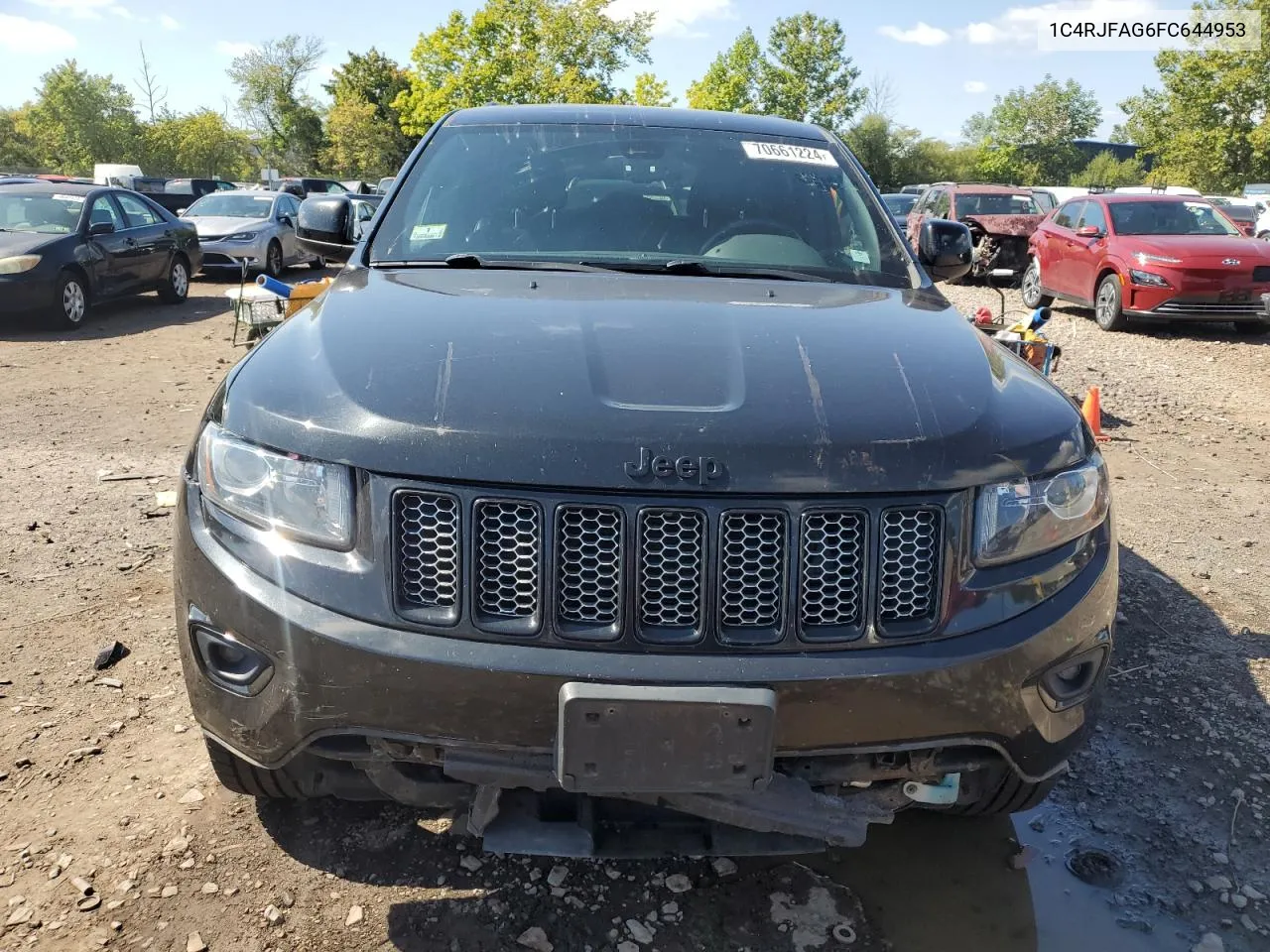 2015 Jeep Grand Cherokee Laredo VIN: 1C4RJFAG6FC644953 Lot: 70661224