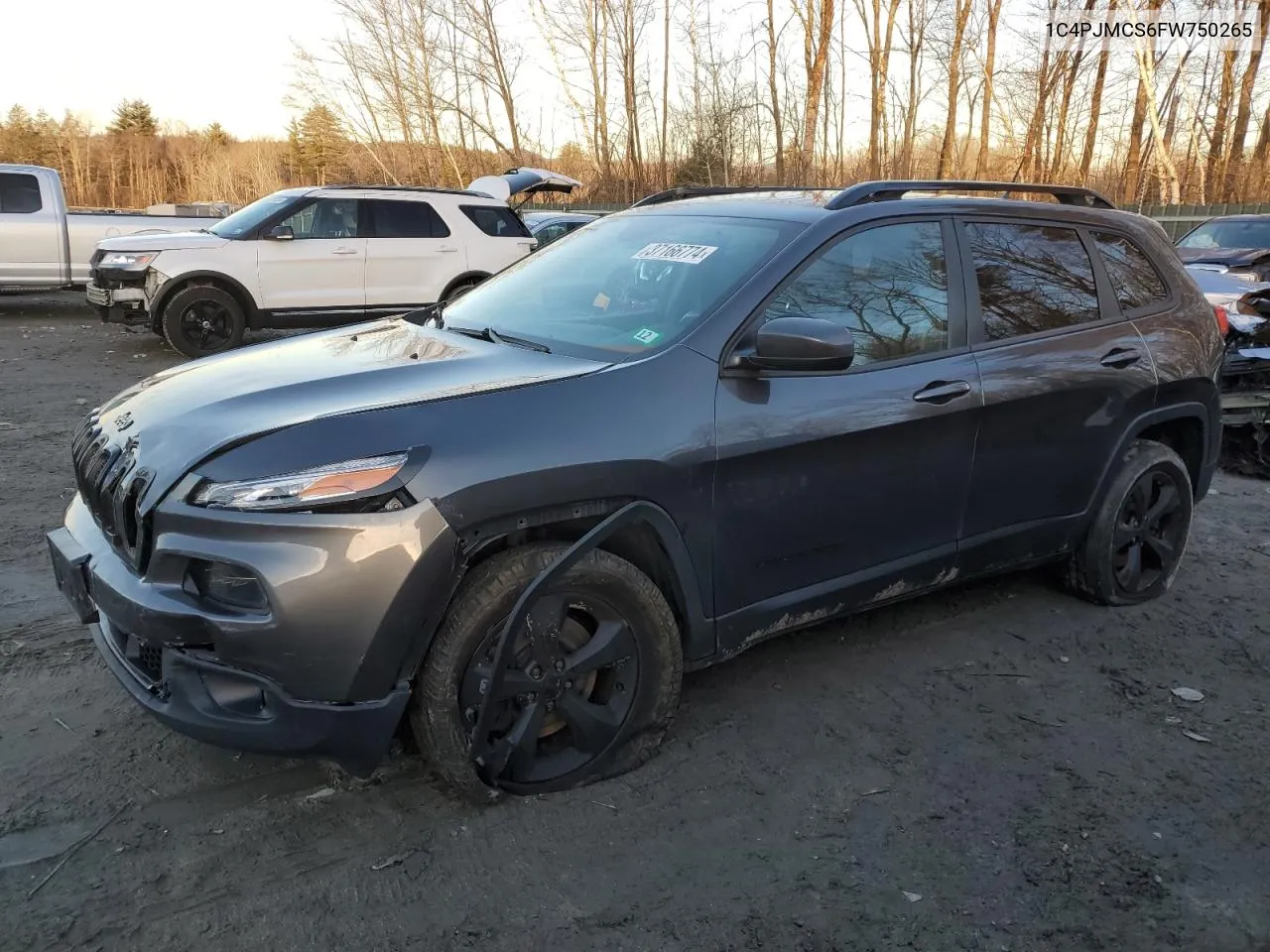 2015 Jeep Cherokee Latitude VIN: 1C4PJMCS6FW750265 Lot: 70745094