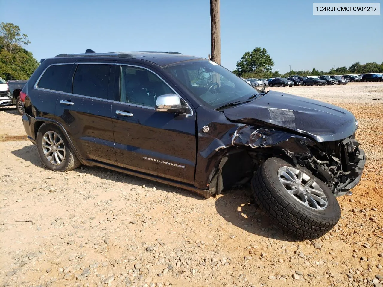 2015 Jeep Grand Cherokee Overland VIN: 1C4RJFCM0FC904217 Lot: 70767184