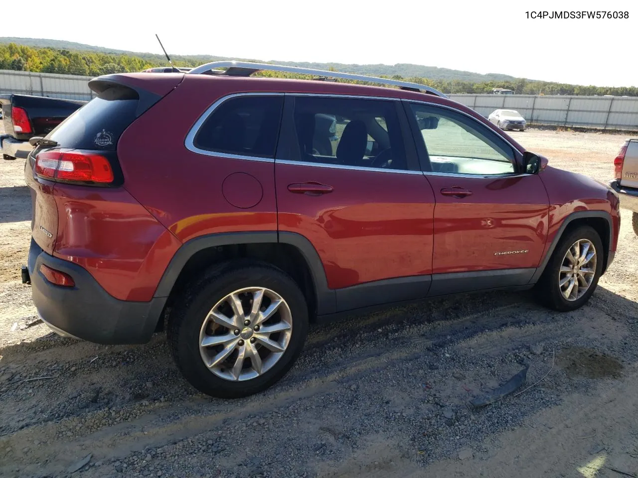 2015 Jeep Cherokee Limited VIN: 1C4PJMDS3FW576038 Lot: 70865264