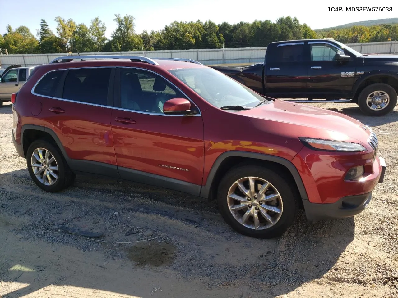 2015 Jeep Cherokee Limited VIN: 1C4PJMDS3FW576038 Lot: 70865264