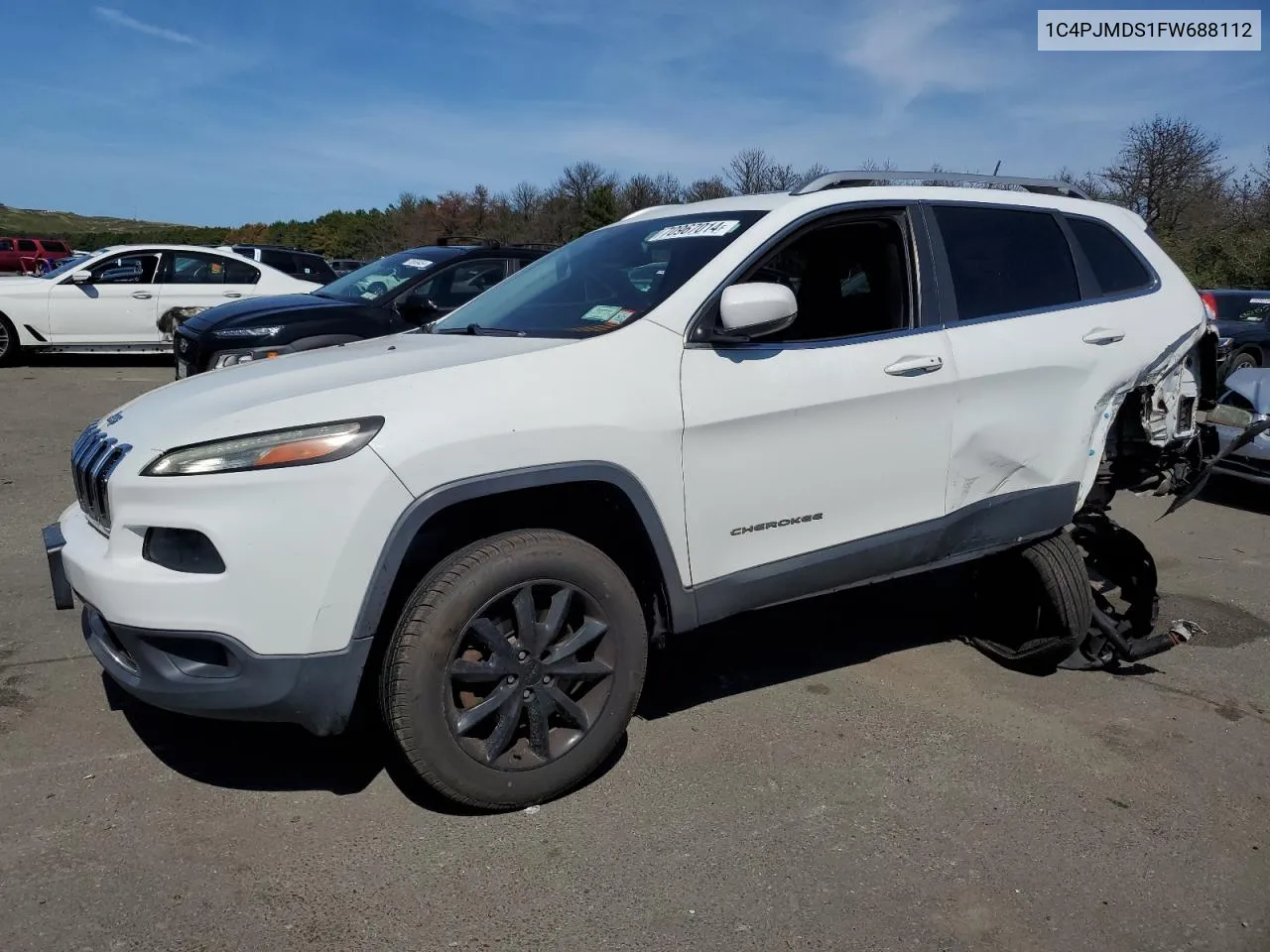 2015 Jeep Cherokee Limited VIN: 1C4PJMDS1FW688112 Lot: 70967014