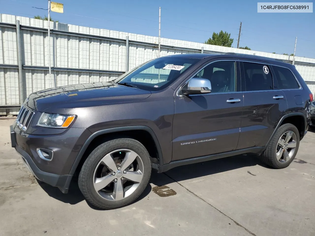 2015 Jeep Grand Cherokee Limited VIN: 1C4RJFBG8FC638991 Lot: 71256424