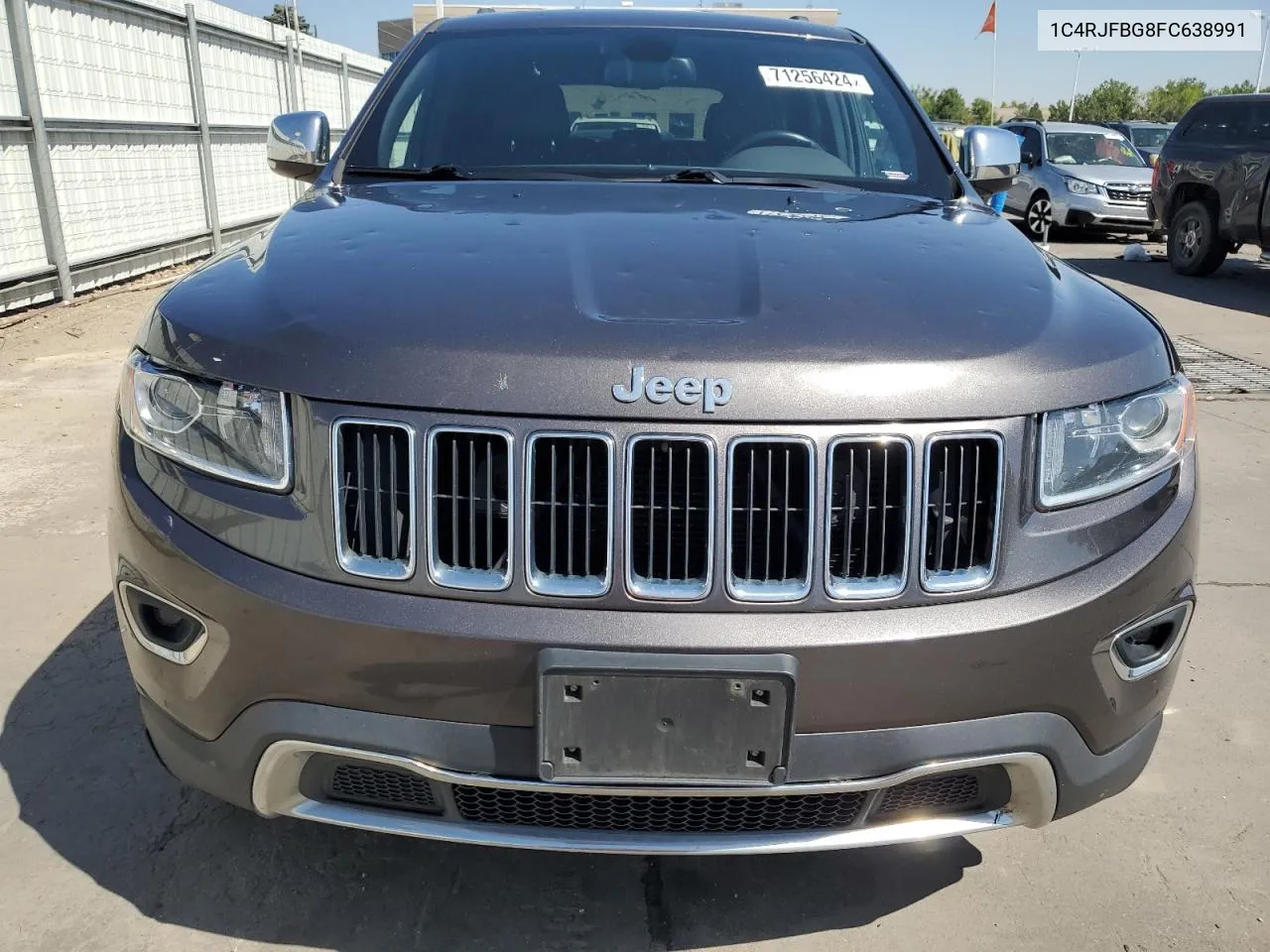 2015 Jeep Grand Cherokee Limited VIN: 1C4RJFBG8FC638991 Lot: 71256424