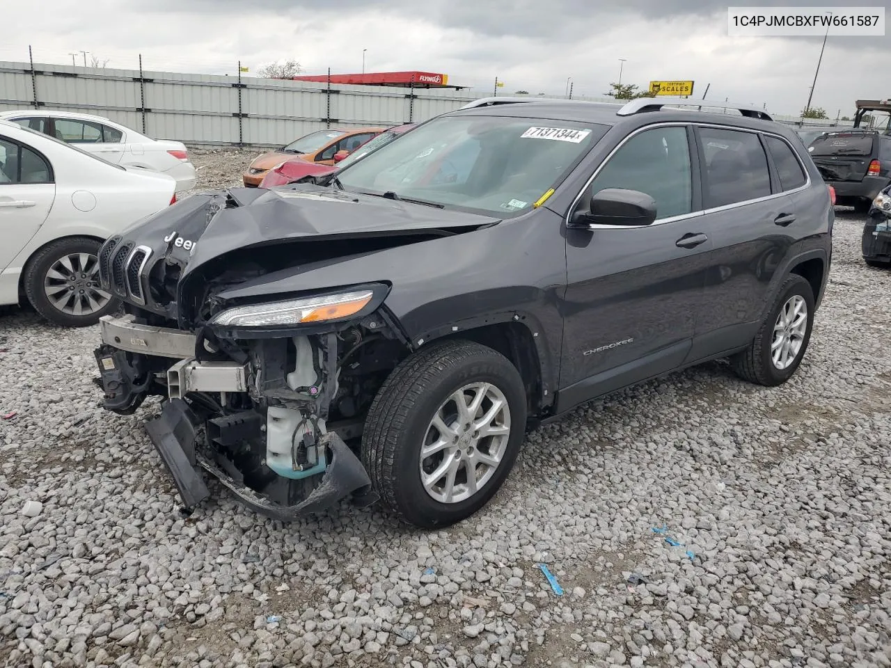 2015 Jeep Cherokee Latitude VIN: 1C4PJMCBXFW661587 Lot: 71371344