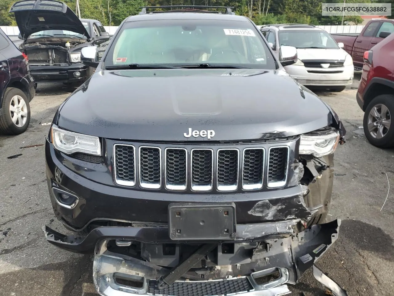 2015 Jeep Grand Cherokee Overland VIN: 1C4RJFCG5FC638882 Lot: 71481294