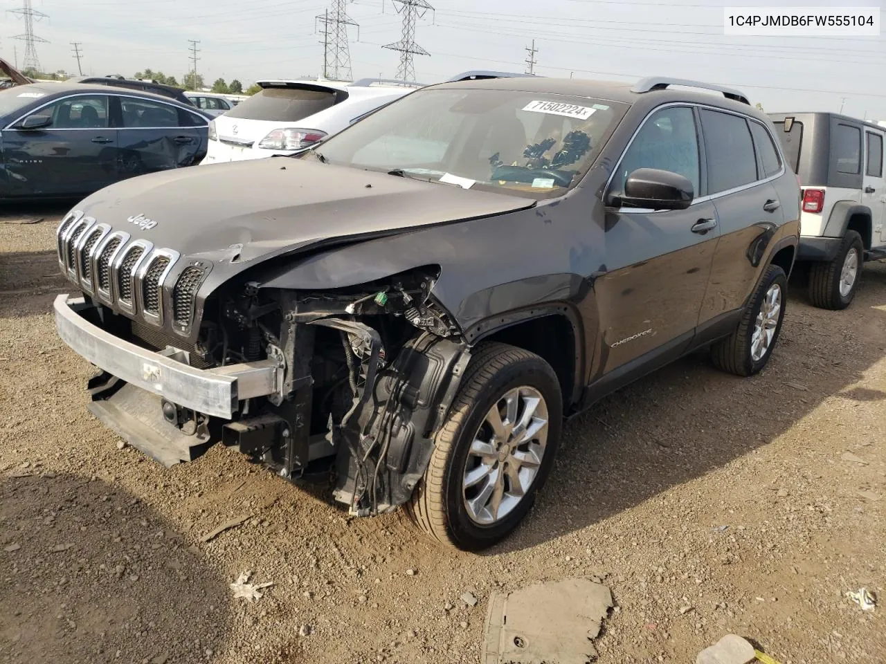 1C4PJMDB6FW555104 2015 Jeep Cherokee Limited