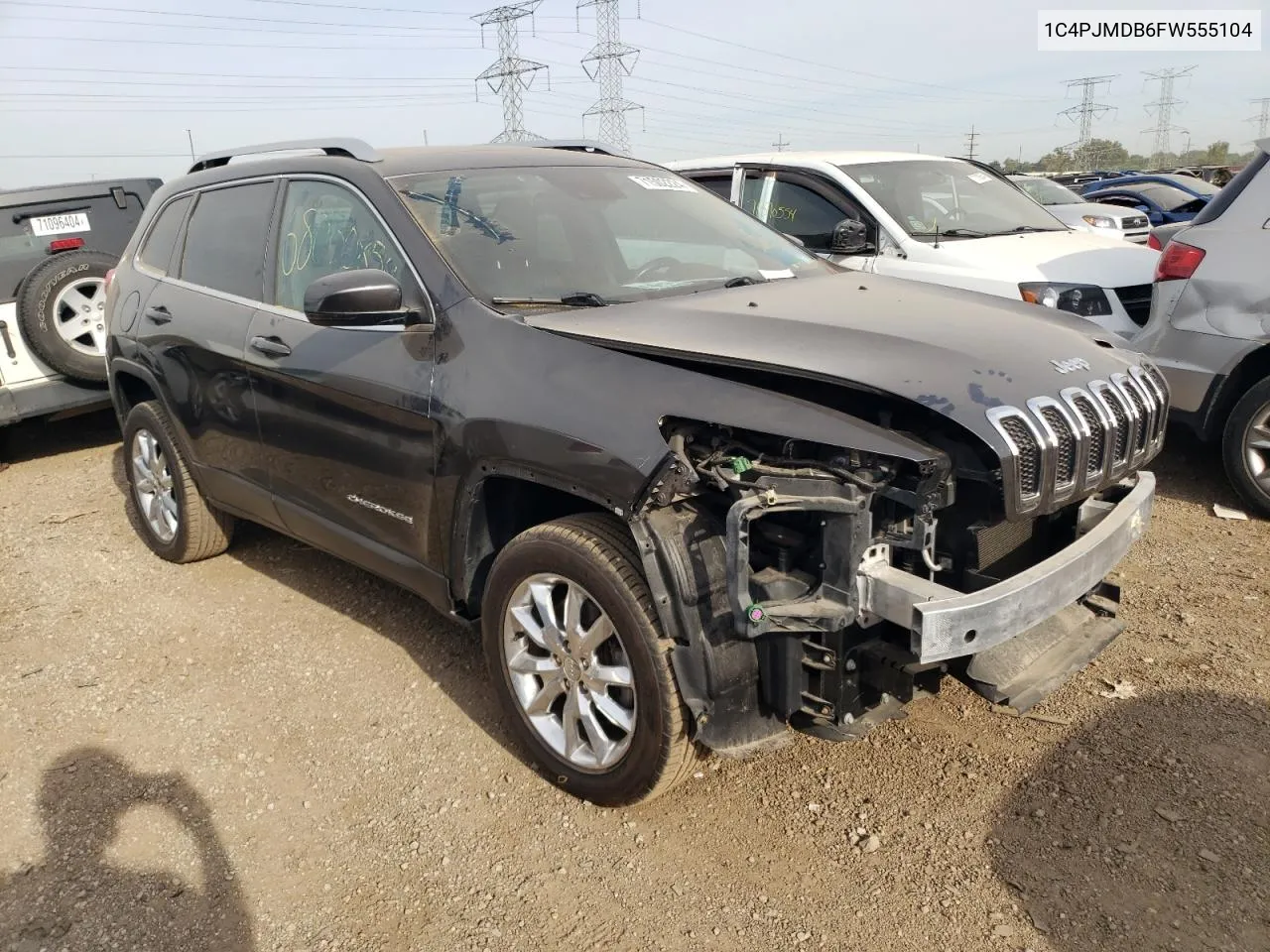 1C4PJMDB6FW555104 2015 Jeep Cherokee Limited