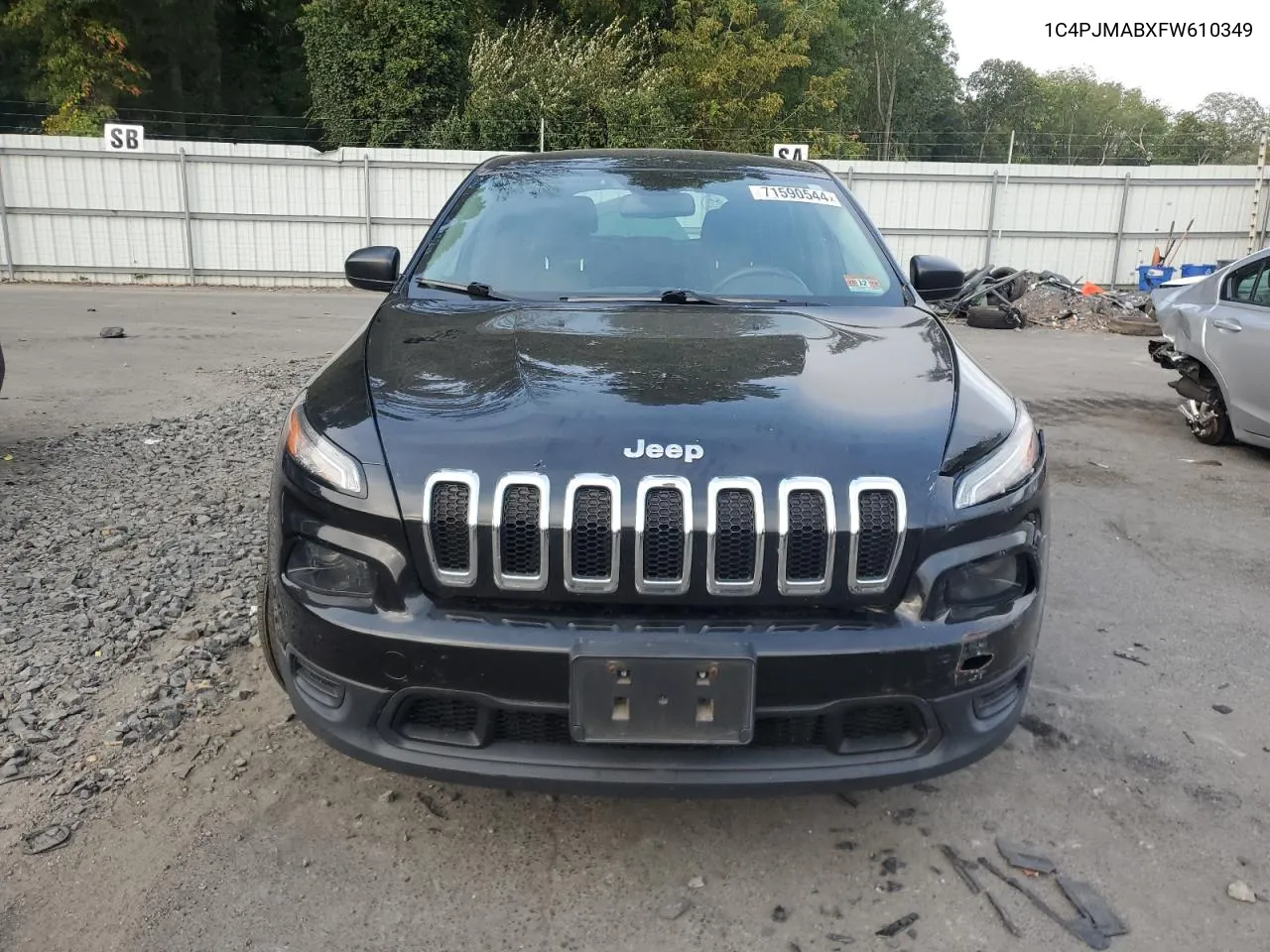 2015 Jeep Cherokee Sport VIN: 1C4PJMABXFW610349 Lot: 71590544