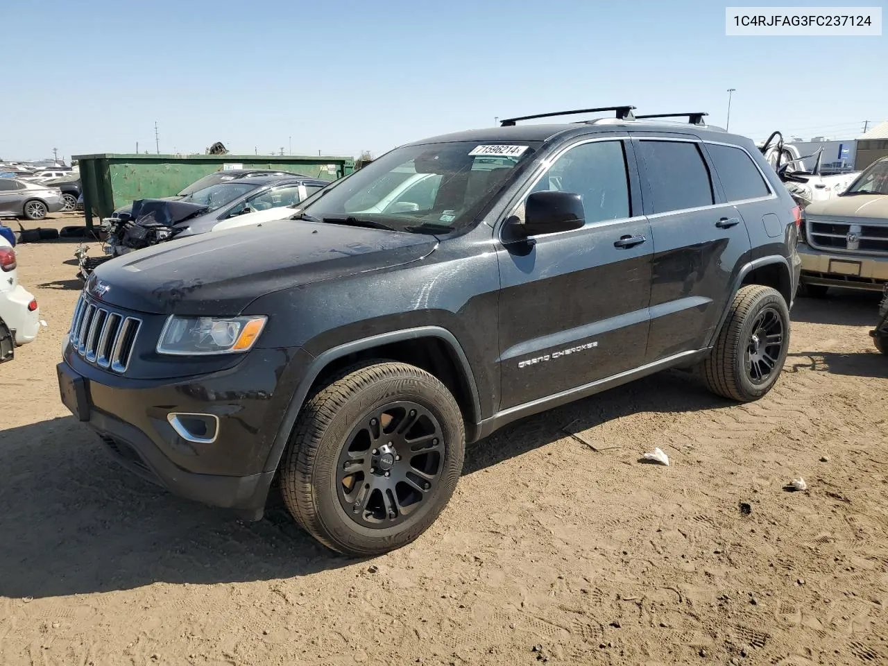 2015 Jeep Grand Cherokee Laredo VIN: 1C4RJFAG3FC237124 Lot: 71596214