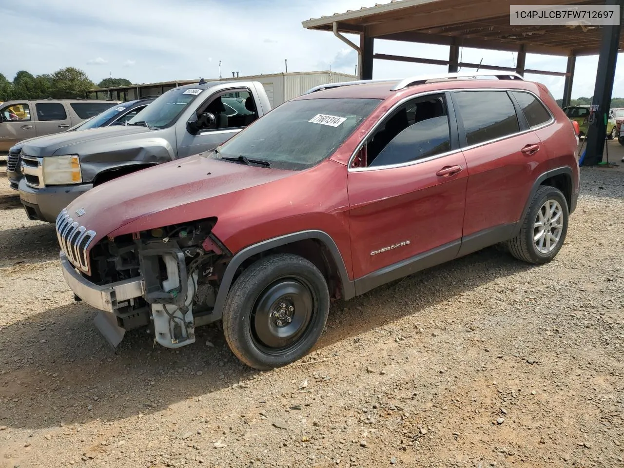 2015 Jeep Cherokee Latitude VIN: 1C4PJLCB7FW712697 Lot: 71601314