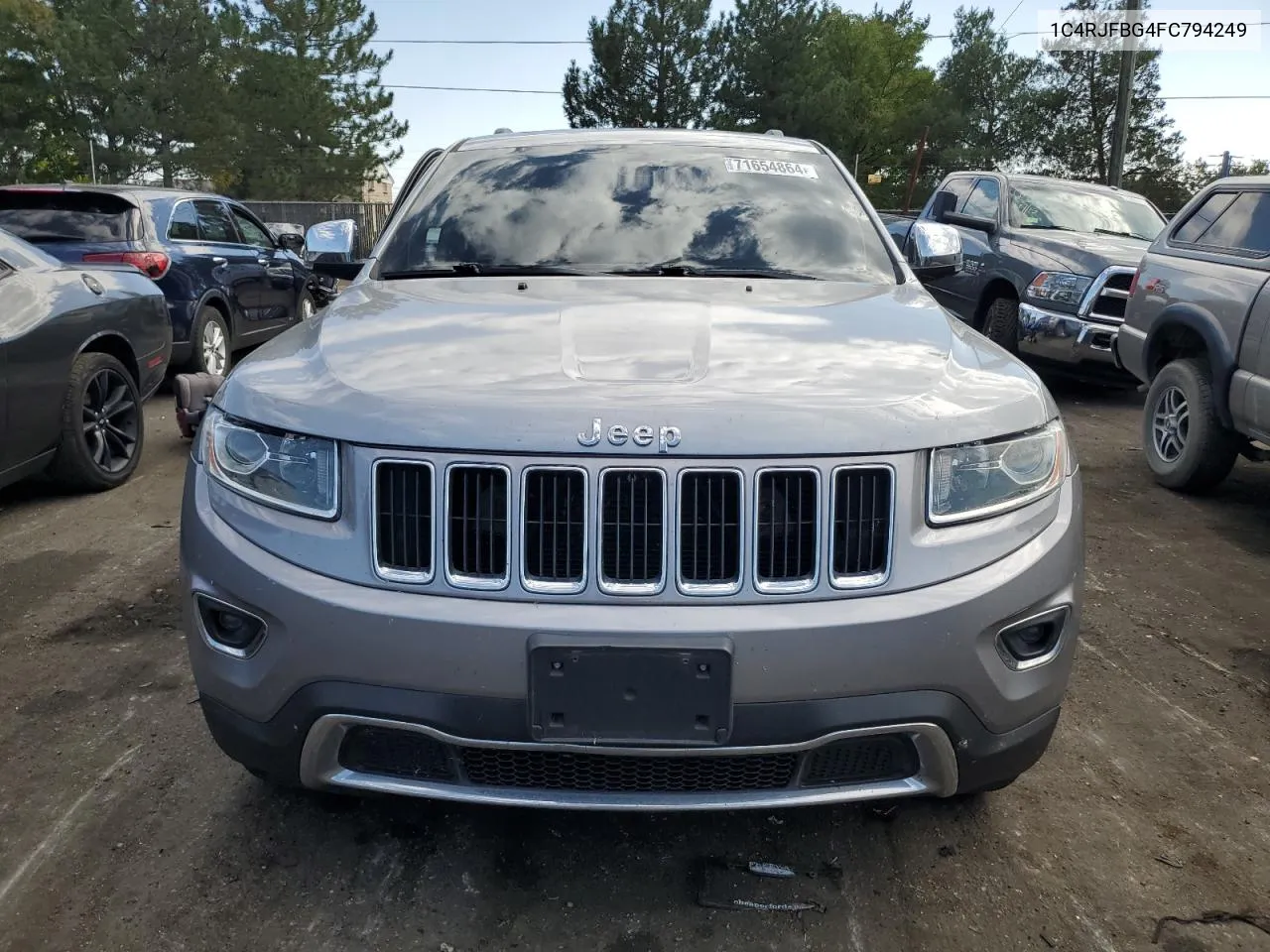 2015 Jeep Grand Cherokee Limited VIN: 1C4RJFBG4FC794249 Lot: 71654864