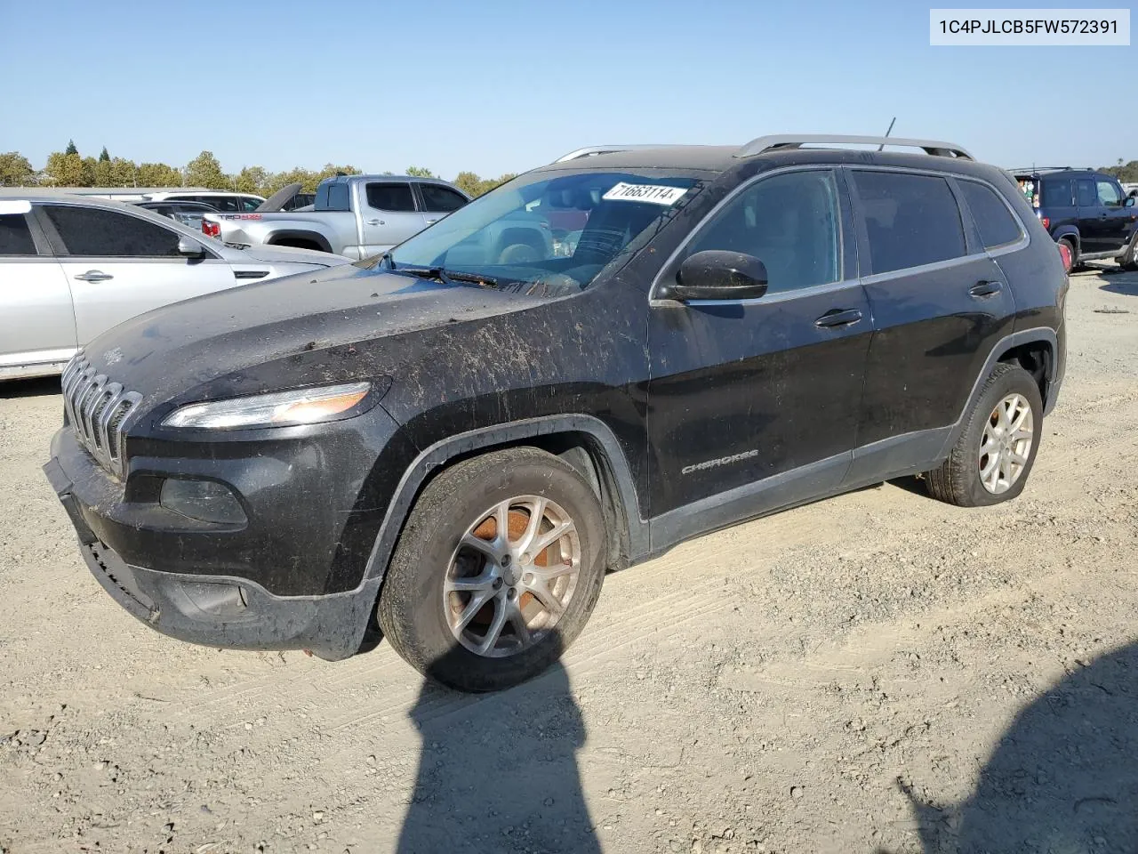 2015 Jeep Cherokee Latitude VIN: 1C4PJLCB5FW572391 Lot: 71663114