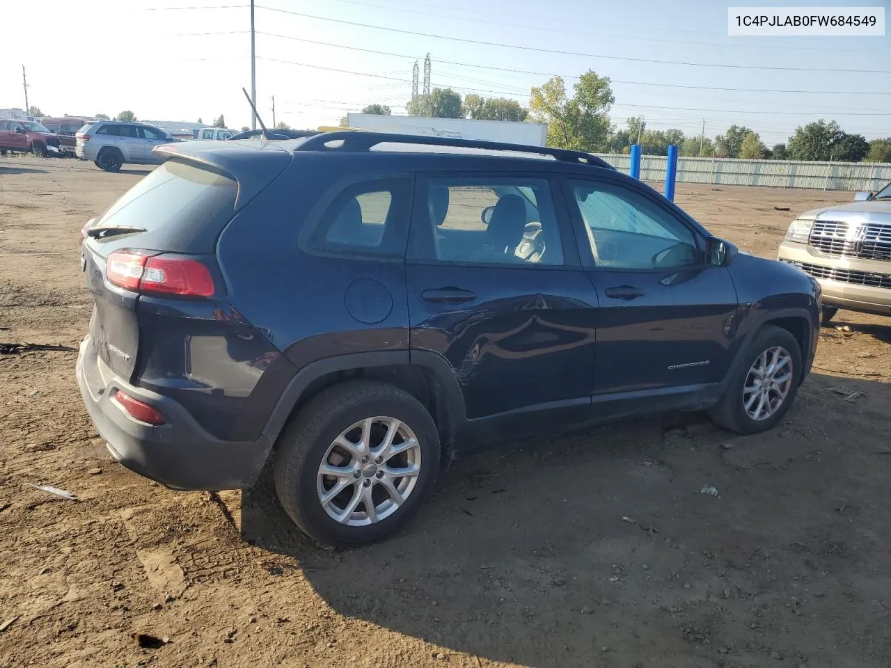 2015 Jeep Cherokee Sport VIN: 1C4PJLAB0FW684549 Lot: 71702274