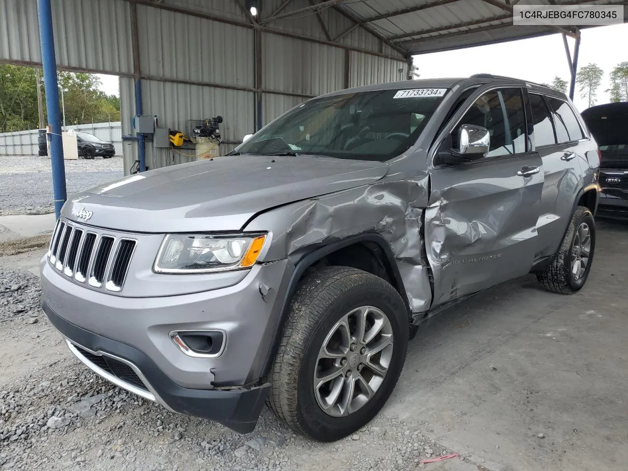 2015 Jeep Grand Cherokee Limited VIN: 1C4RJEBG4FC780345 Lot: 71733734