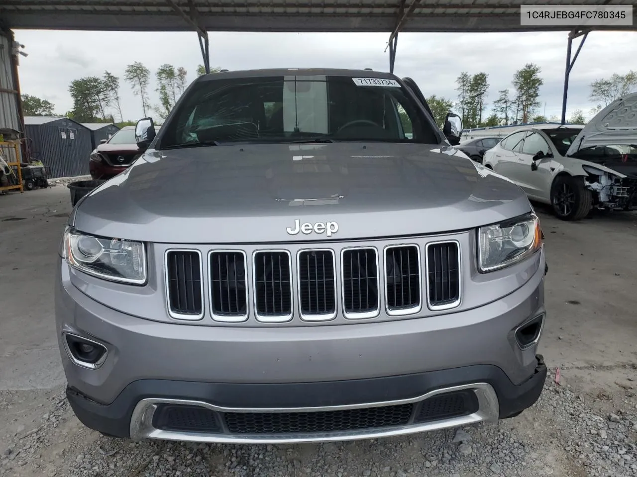 2015 Jeep Grand Cherokee Limited VIN: 1C4RJEBG4FC780345 Lot: 71733734