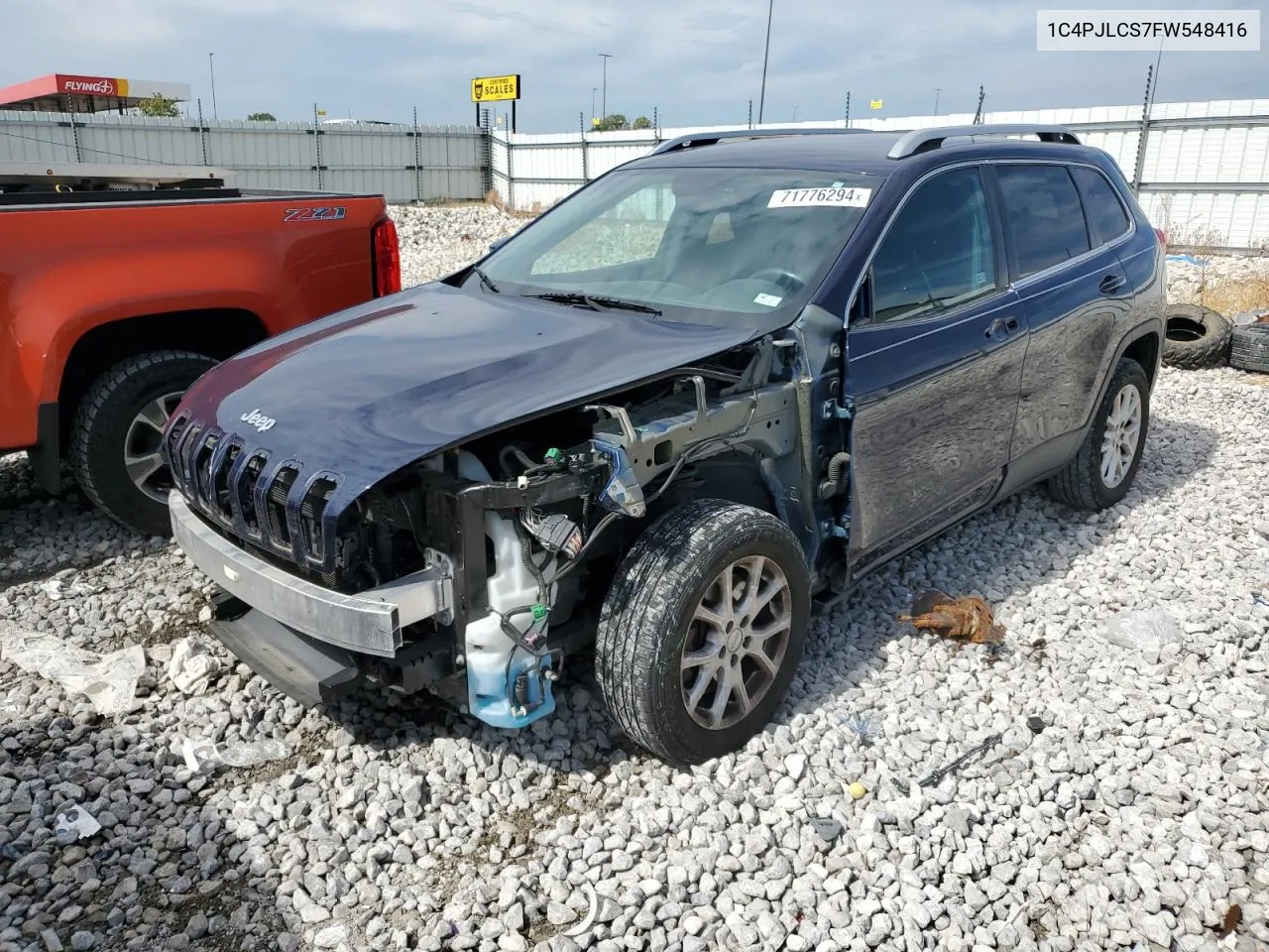 2015 Jeep Cherokee Latitude VIN: 1C4PJLCS7FW548416 Lot: 71776294