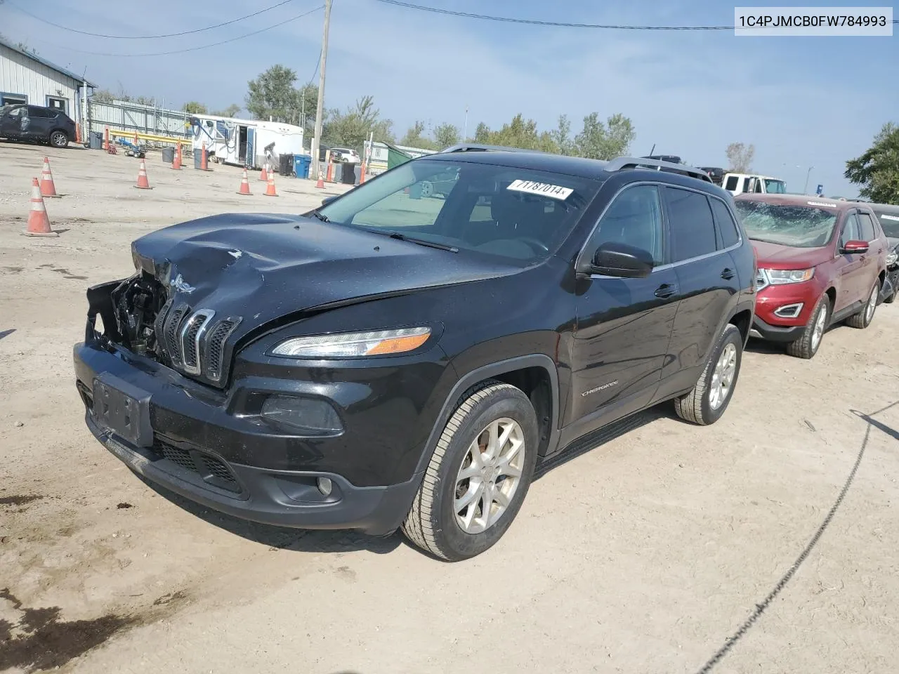 2015 Jeep Cherokee Latitude VIN: 1C4PJMCB0FW784993 Lot: 71787014