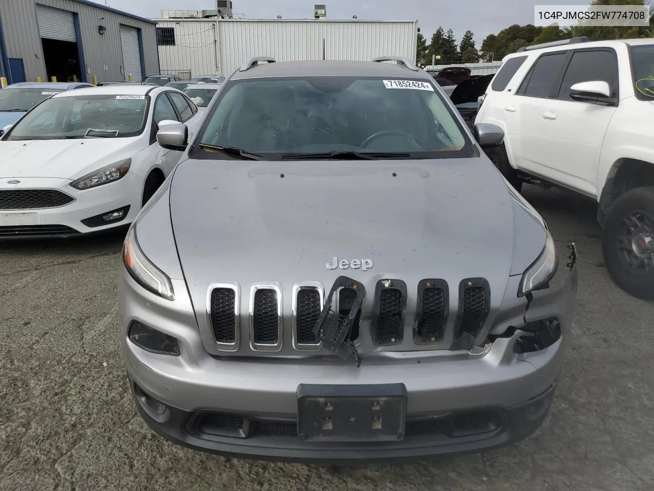 2015 Jeep Cherokee Latitude VIN: 1C4PJMCS2FW774708 Lot: 71852424