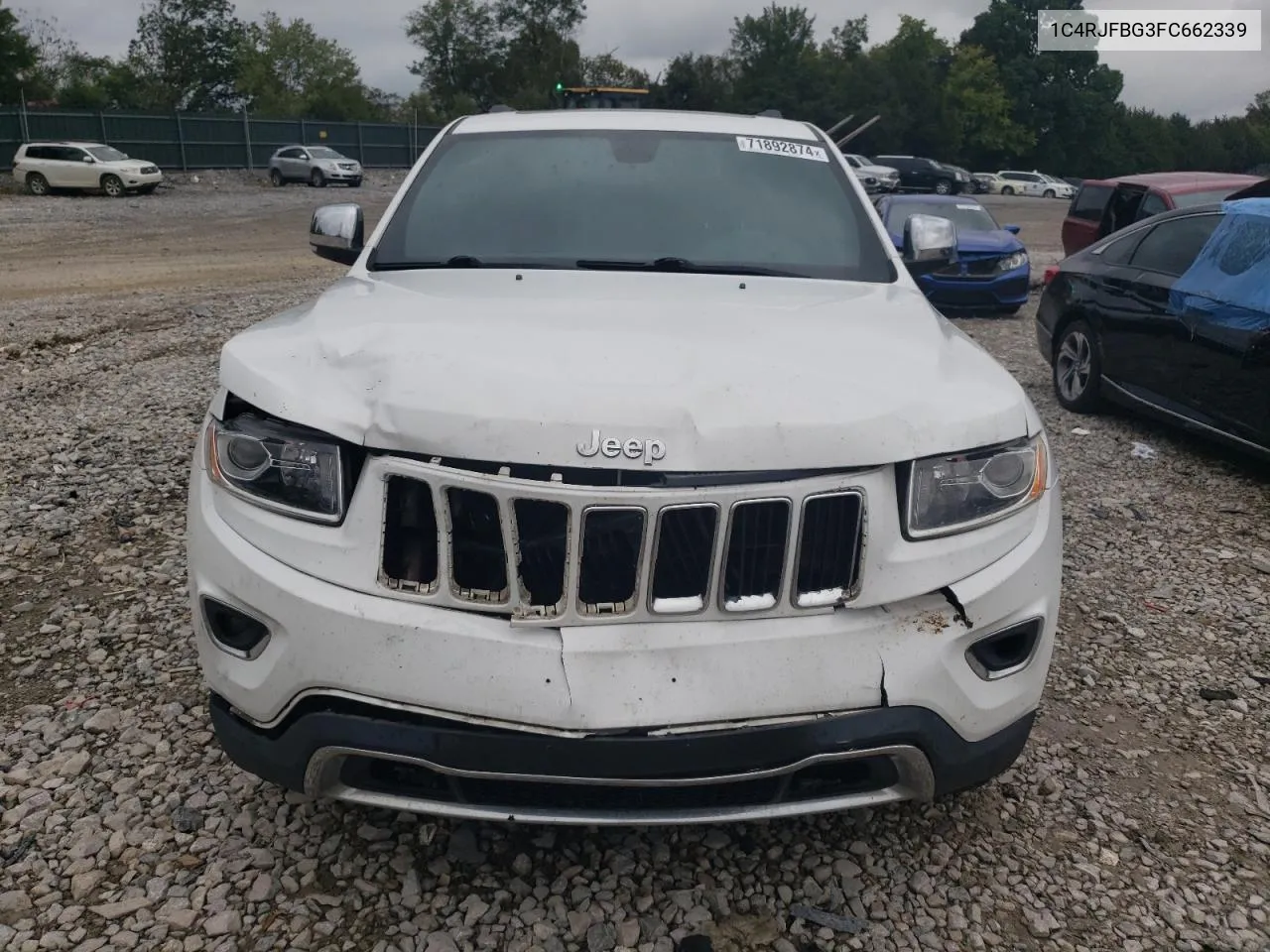 1C4RJFBG3FC662339 2015 Jeep Grand Cherokee Limited