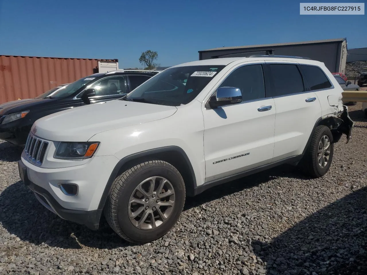 2015 Jeep Grand Cherokee Limited VIN: 1C4RJFBG8FC227915 Lot: 72020624