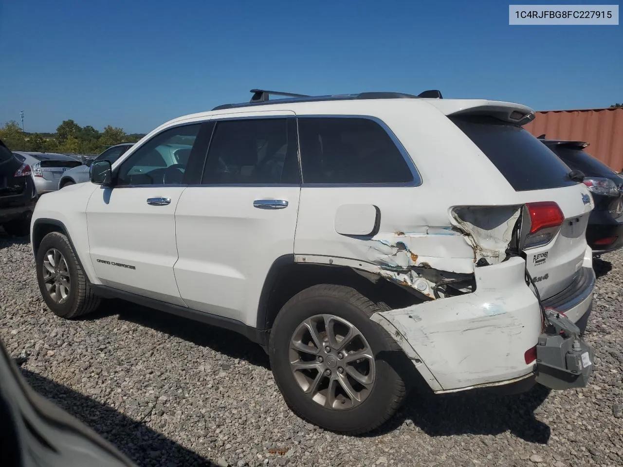 2015 Jeep Grand Cherokee Limited VIN: 1C4RJFBG8FC227915 Lot: 72020624