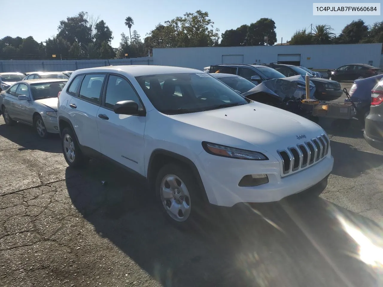 2015 Jeep Cherokee Sport VIN: 1C4PJLAB7FW660684 Lot: 72022094