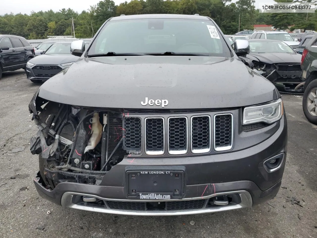 1C4RJFCG5FC943377 2015 Jeep Grand Cherokee Overland