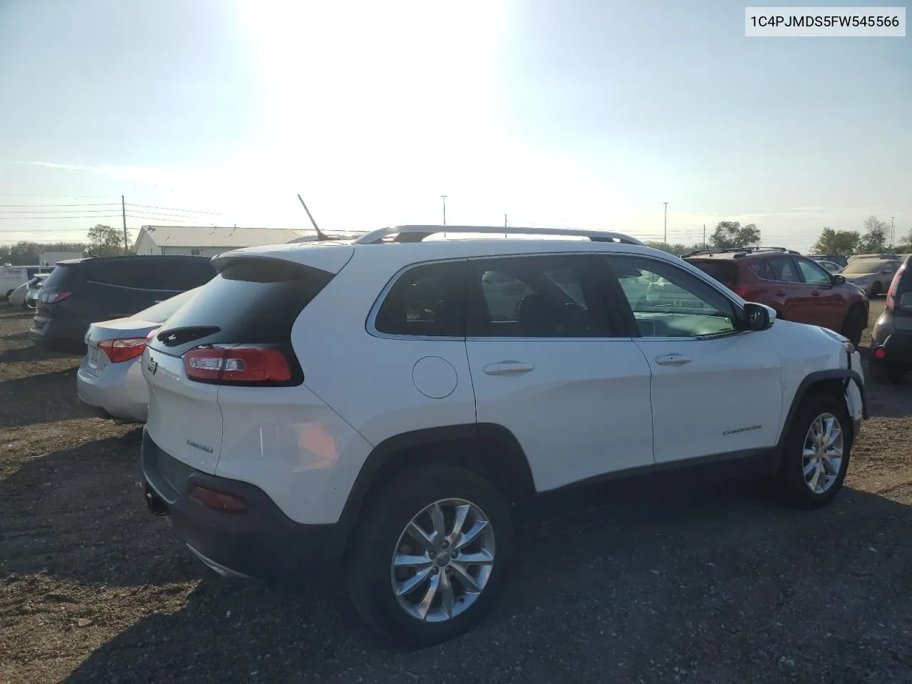 2015 Jeep Cherokee Limited VIN: 1C4PJMDS5FW545566 Lot: 72124964