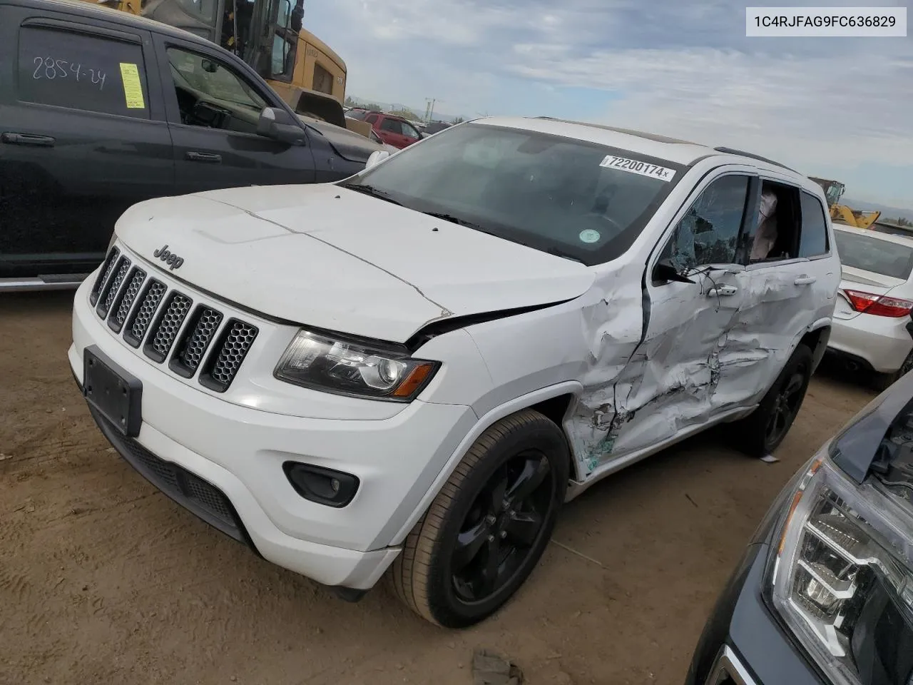 2015 Jeep Grand Cherokee Laredo VIN: 1C4RJFAG9FC636829 Lot: 72200174