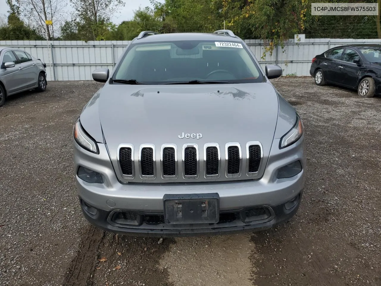 2015 Jeep Cherokee Latitude VIN: 1C4PJMCS8FW575503 Lot: 72322464