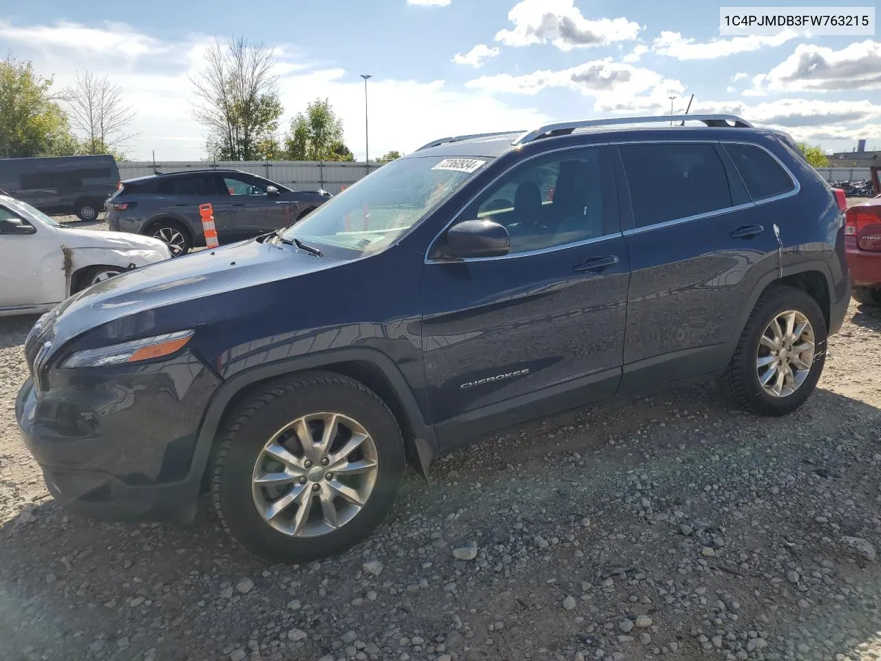 1C4PJMDB3FW763215 2015 Jeep Cherokee Limited