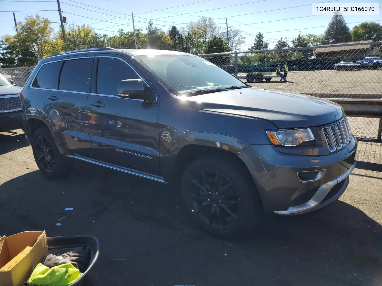 2015 Jeep Grand Cherokee Summit VIN: 1C4RJFJT5FC166070 Lot: 72394474