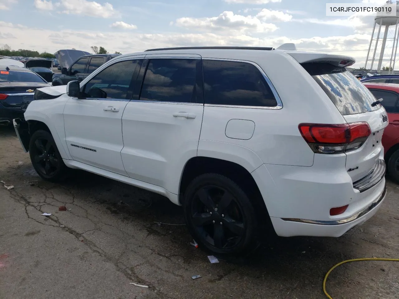 1C4RJFCG1FC190110 2015 Jeep Grand Cherokee Overland