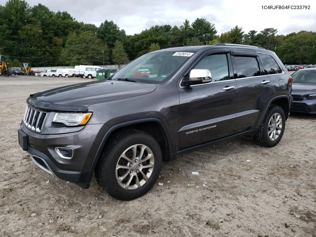 2015 Jeep Grand Cherokee Limited VIN: 1C4RJFBG4FC233792 Lot: 72426614