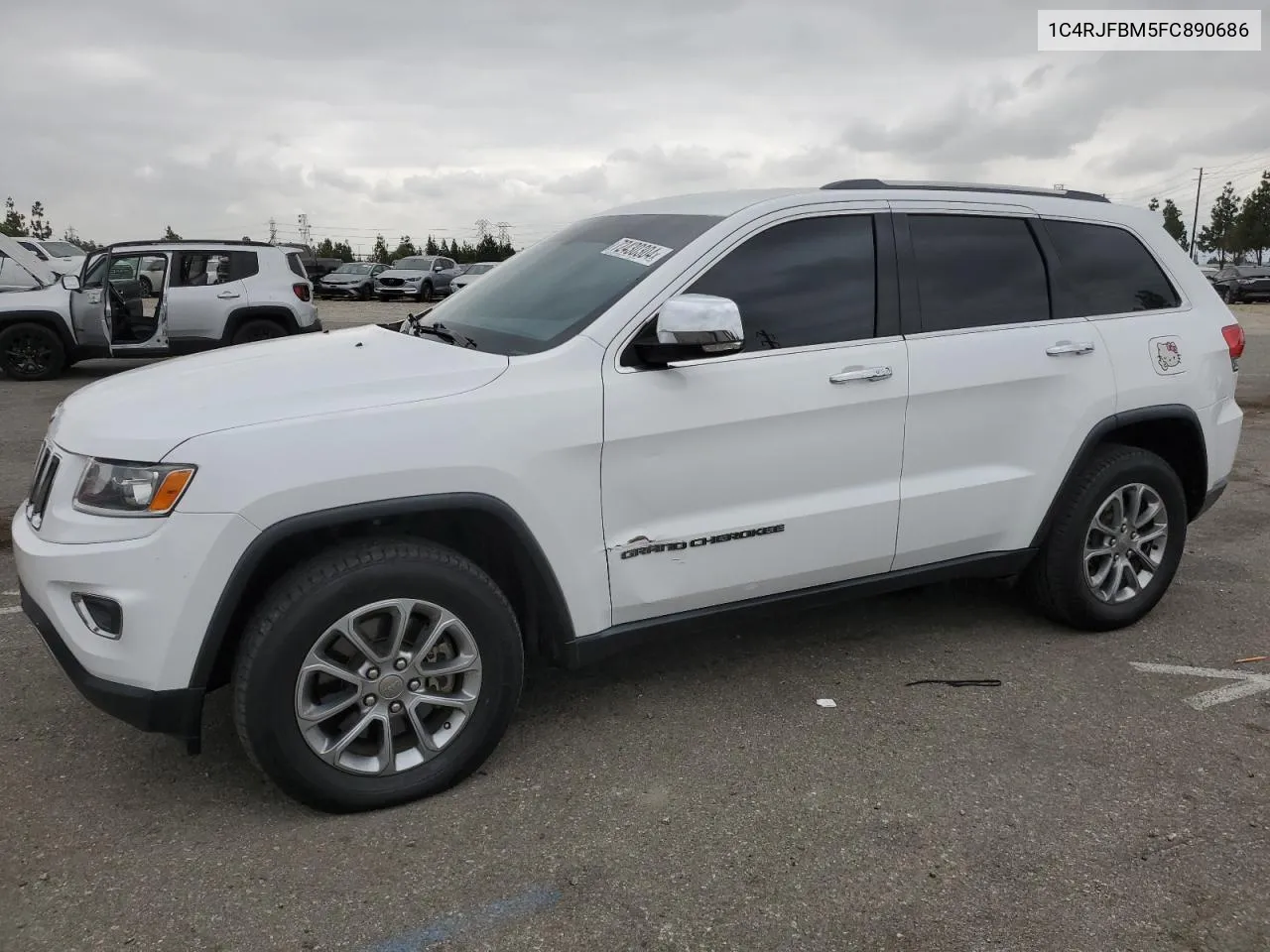 2015 Jeep Grand Cherokee Limited VIN: 1C4RJFBM5FC890686 Lot: 72430304