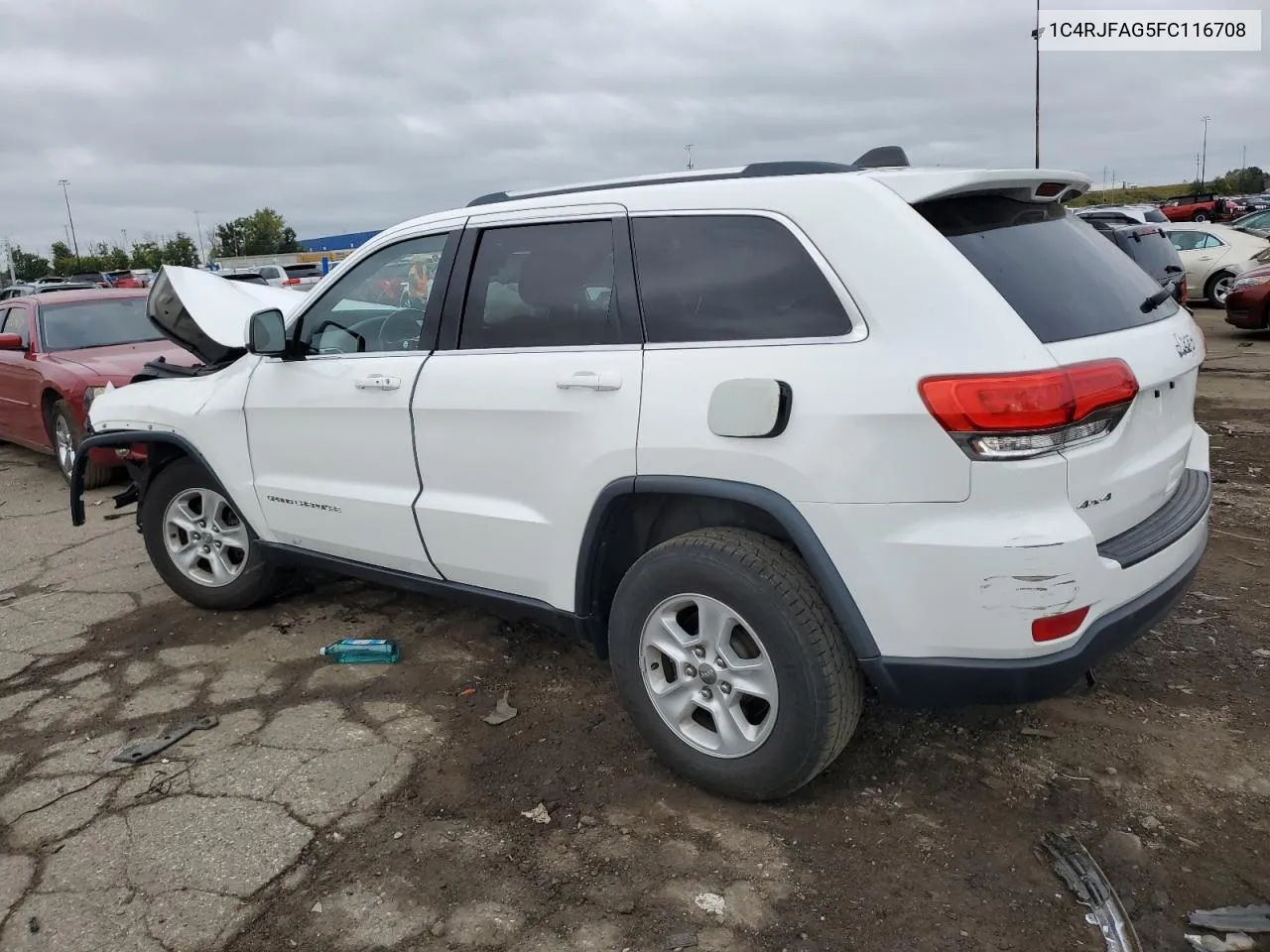 2015 Jeep Grand Cherokee Laredo VIN: 1C4RJFAG5FC116708 Lot: 72436544